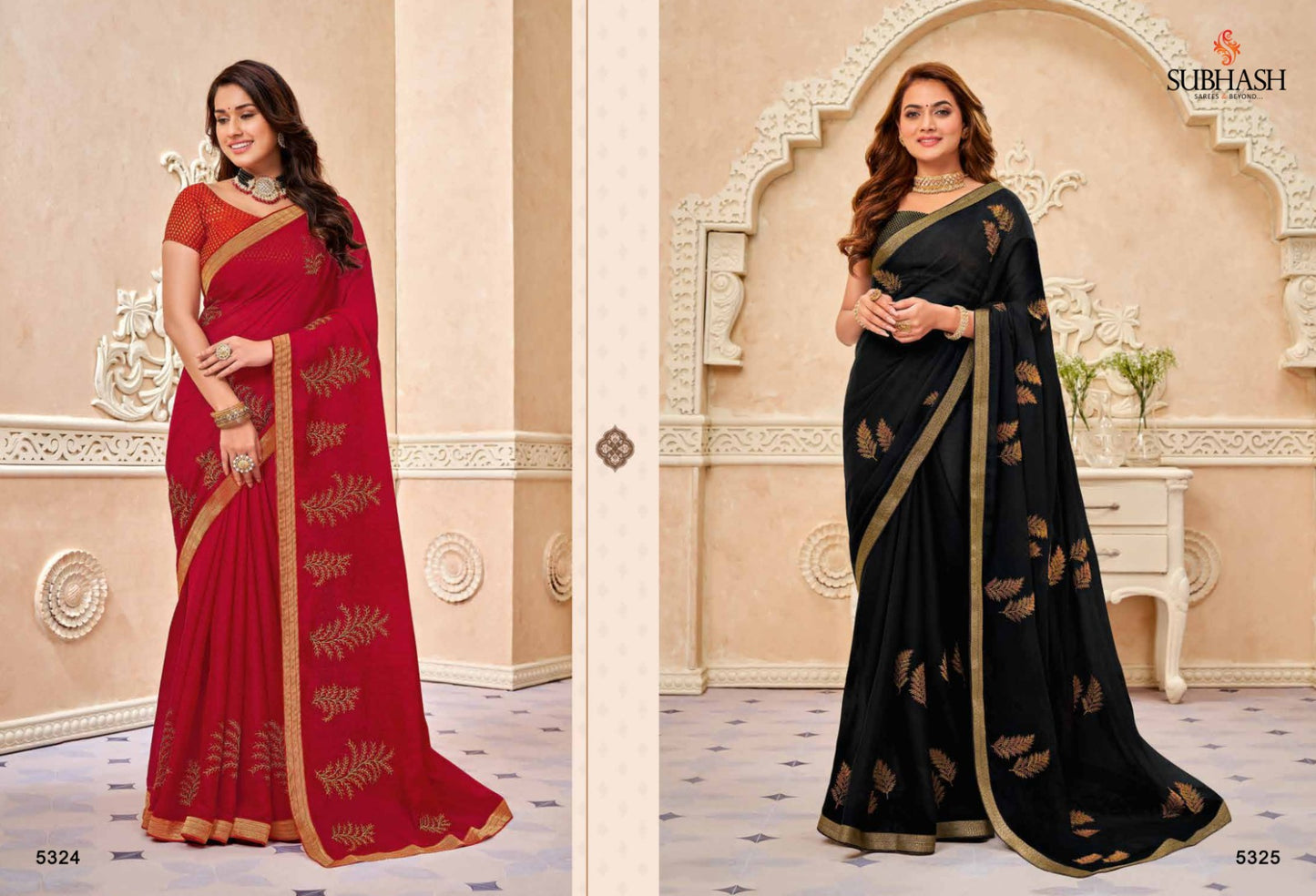 Designer chiffon beautiful party wear saree with matching unstitched blouse piece