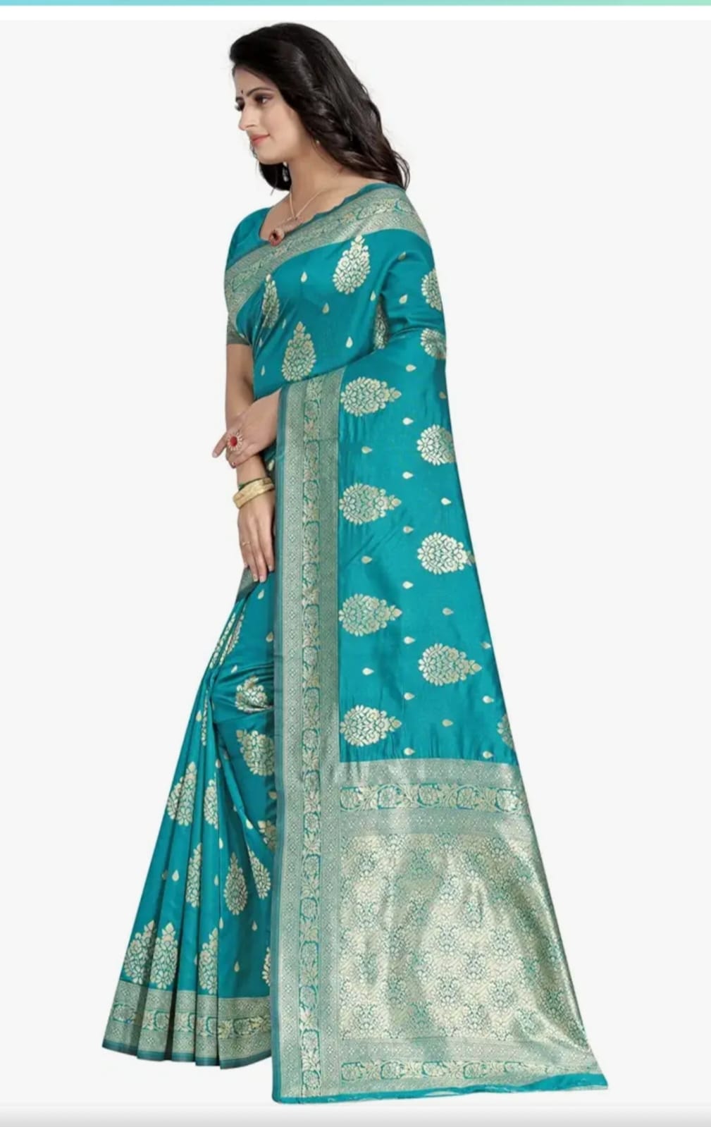 Designer premium festive wear party wear silk saree with unstitched blouse piece