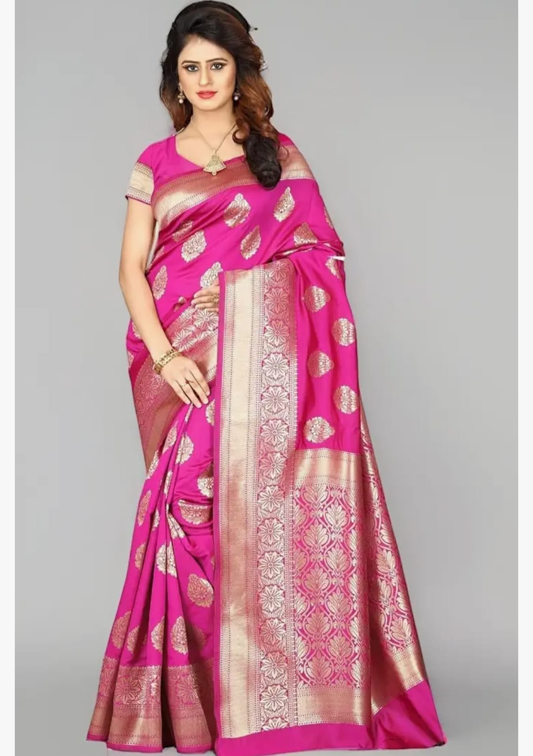 Designer premium festive wear party wear silk saree with unstitched blouse piece