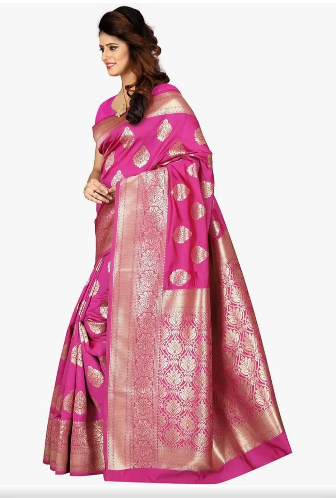 Designer premium festive wear party wear silk saree with unstitched blouse piece