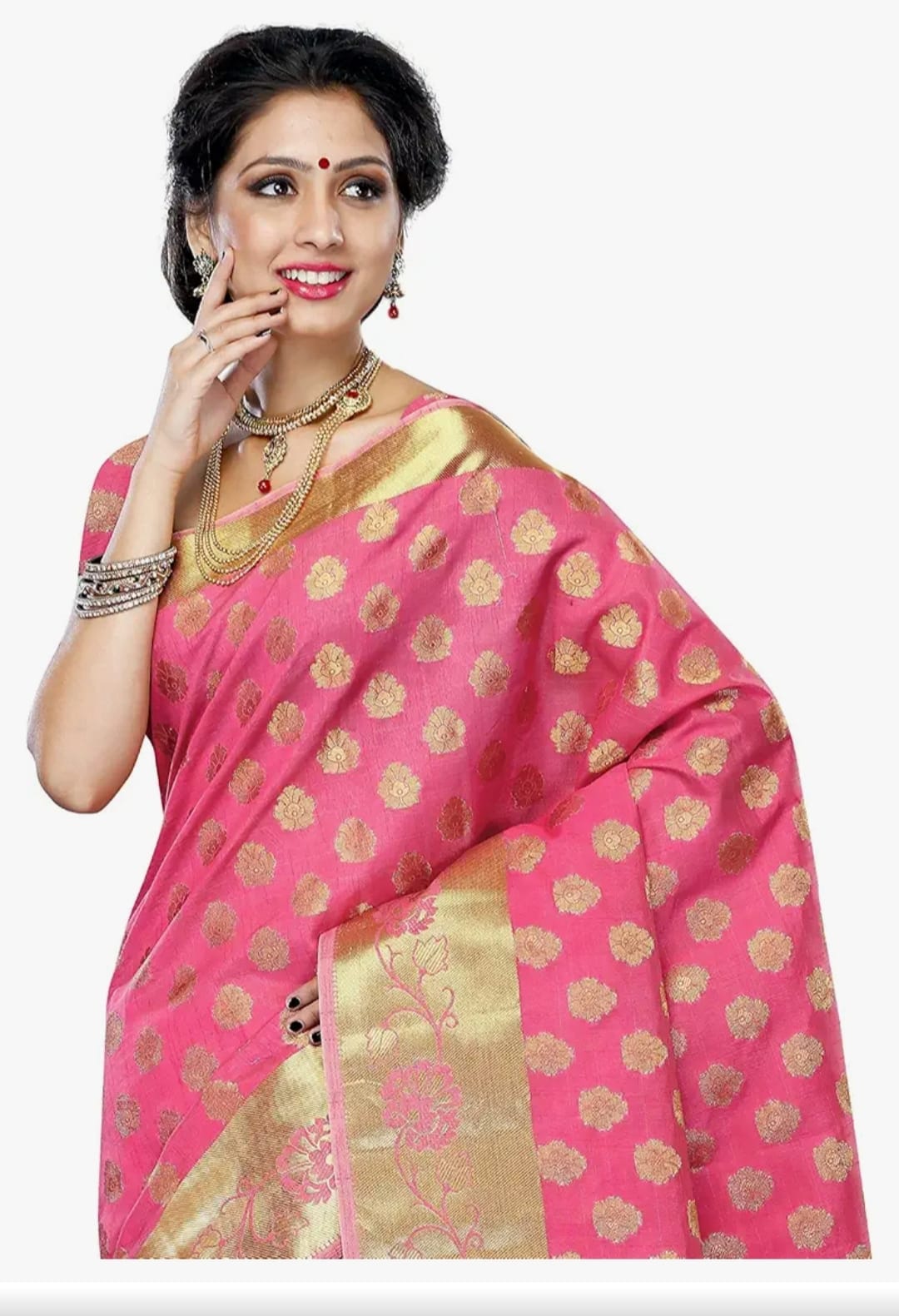 Designer premium festive wear party wear silk saree with unstitched blouse piece